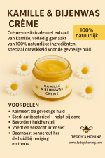 KAMILLE EN BIJENWAS CRÈME – 30ml - Afbeelding 2